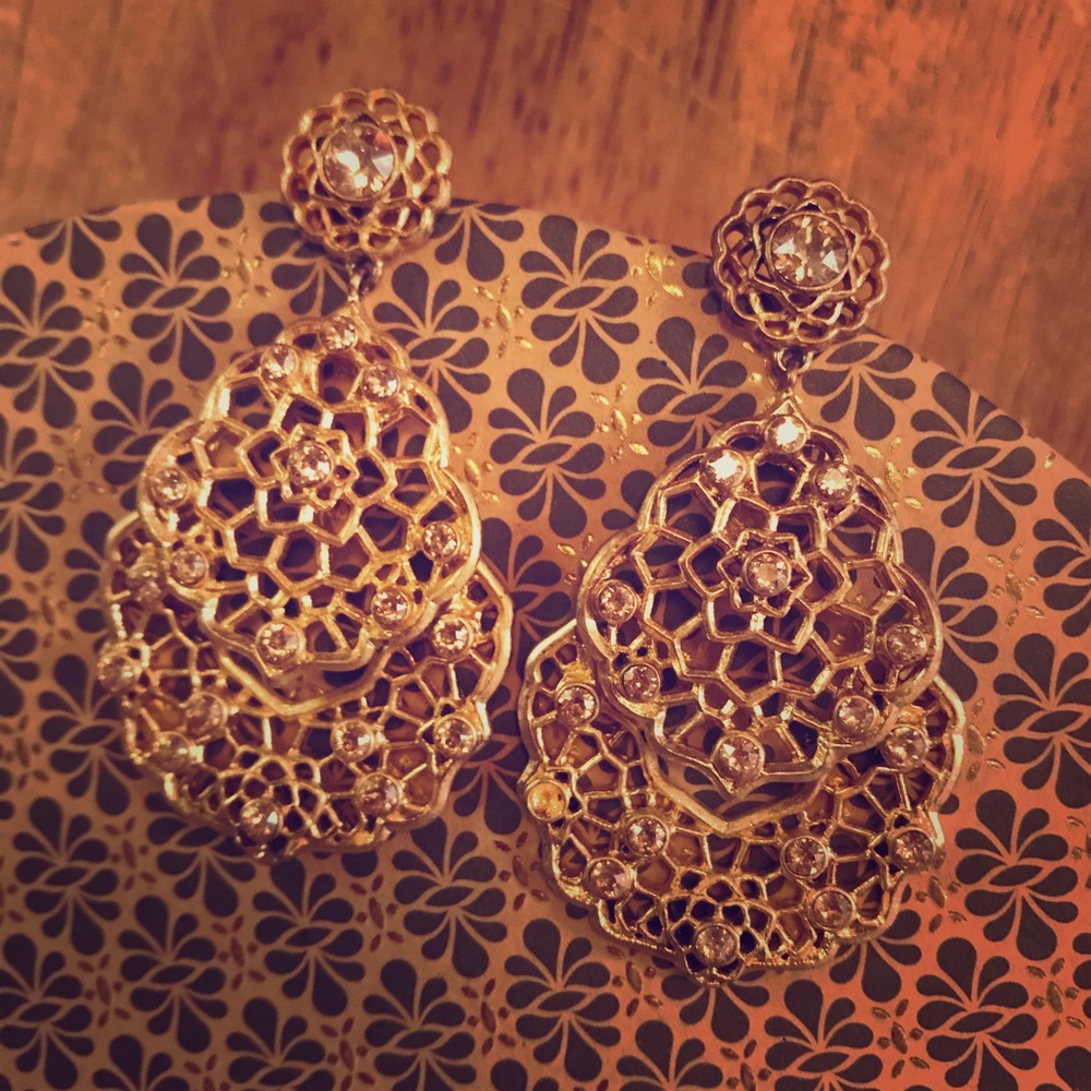 C+ I Sunlit Sahara gold earrings